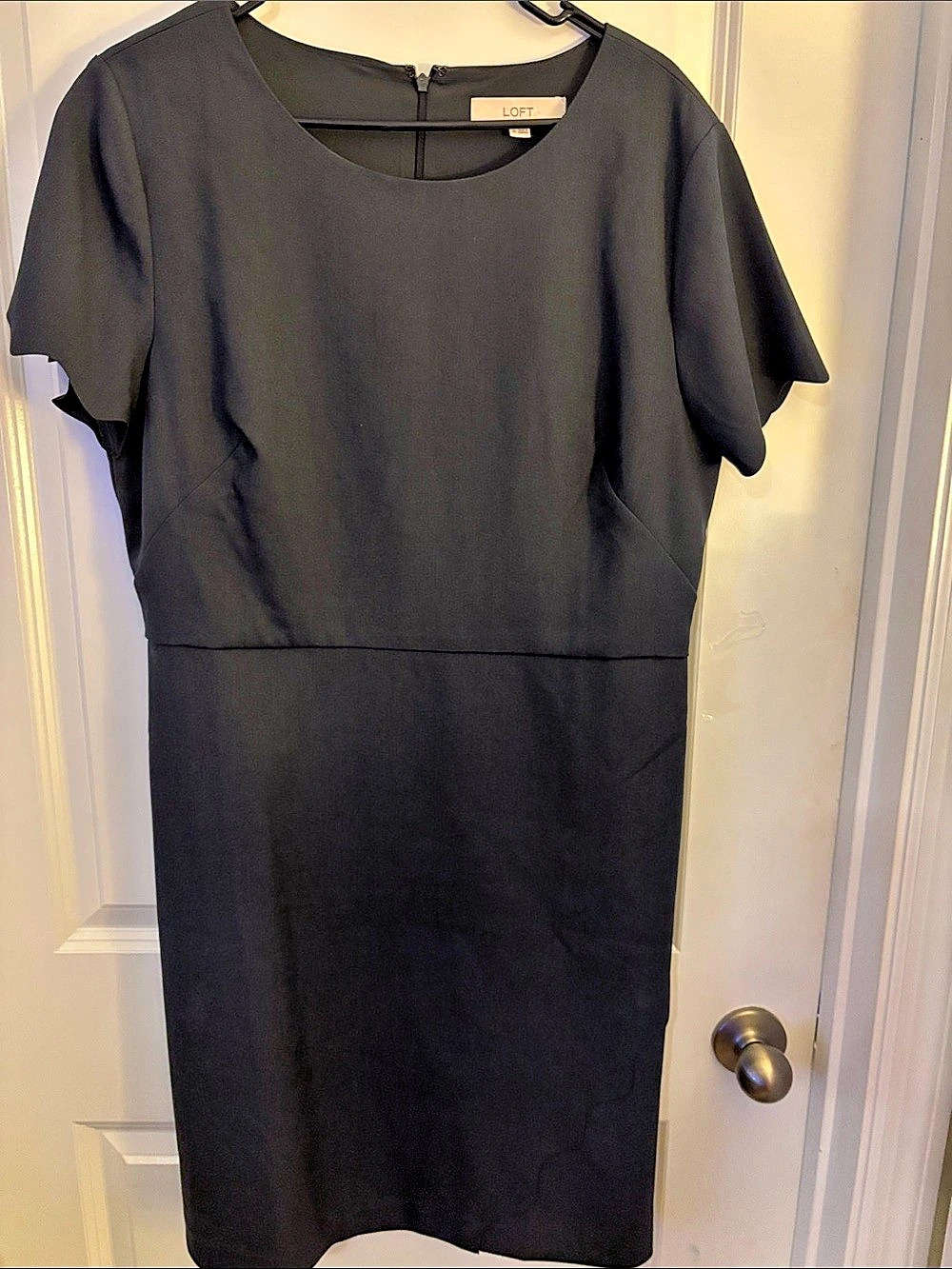 LOFT Short Sleeve Mini Dress in Gray